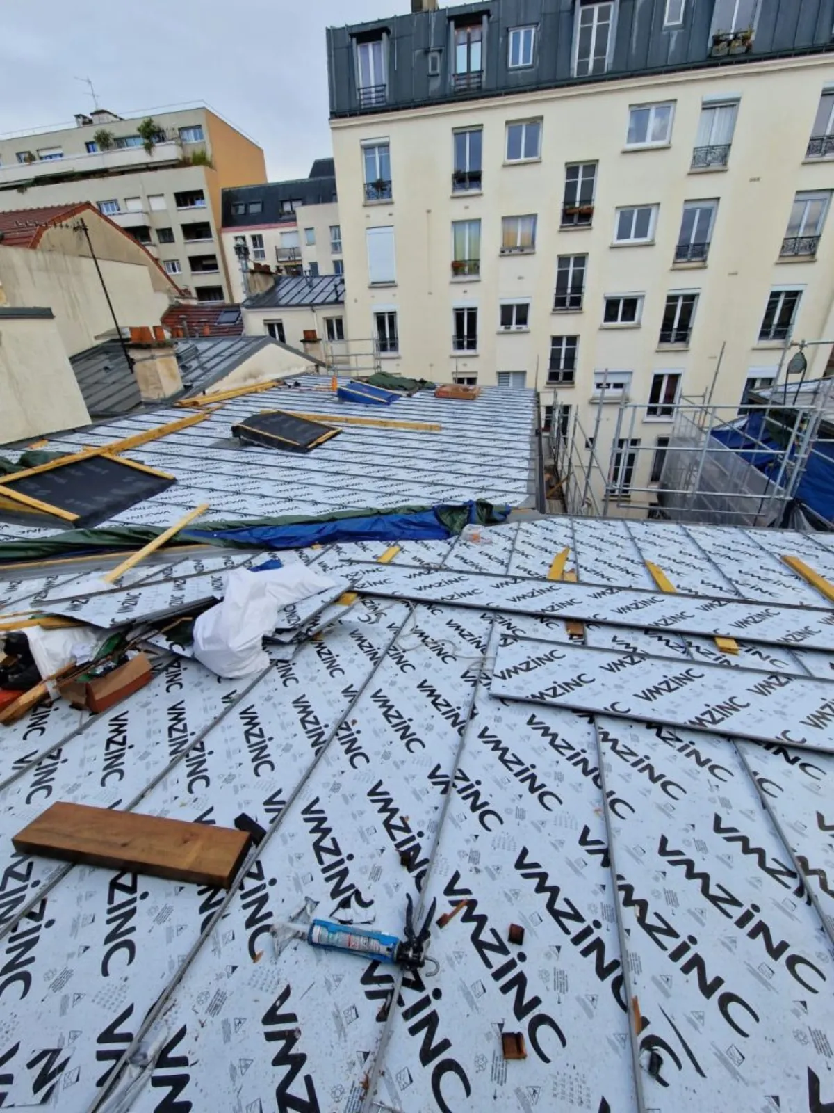 Isolation toiture zinc Essonne 91