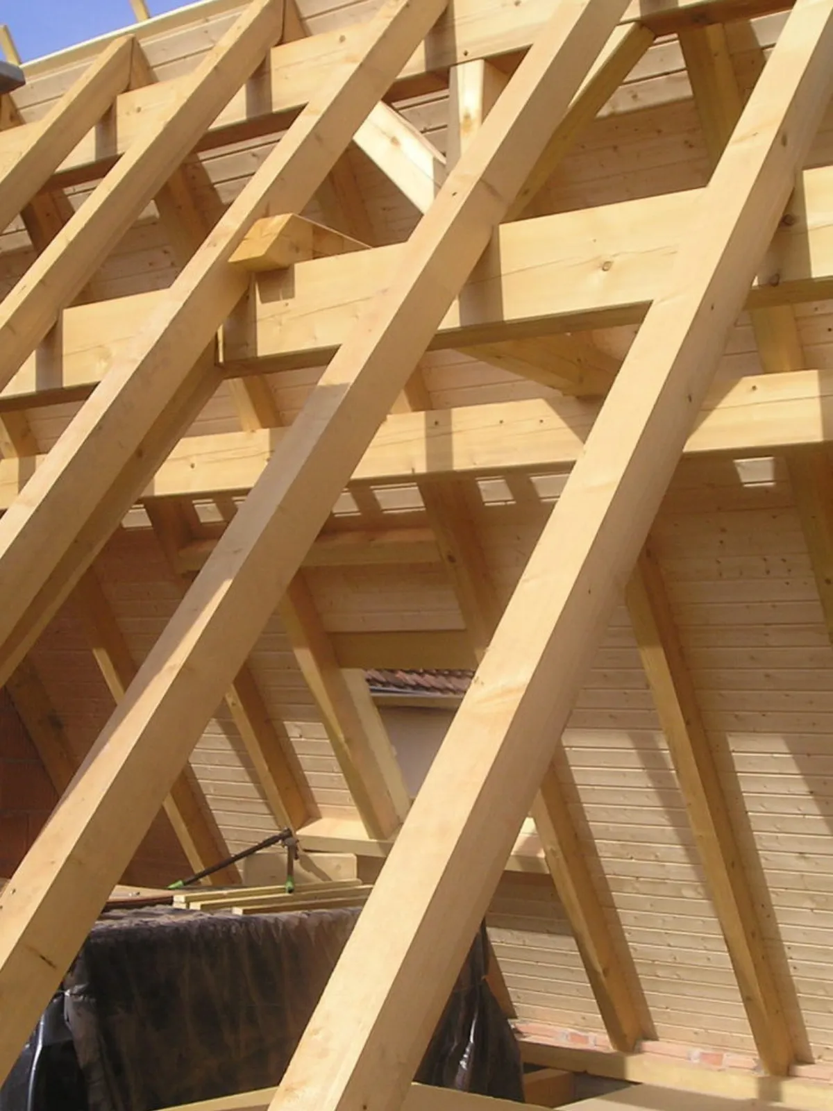 Travaux charpente bois 91